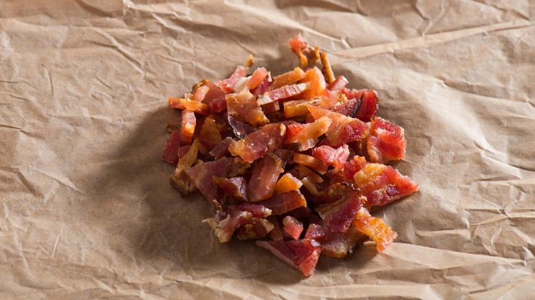 Chopped bacon