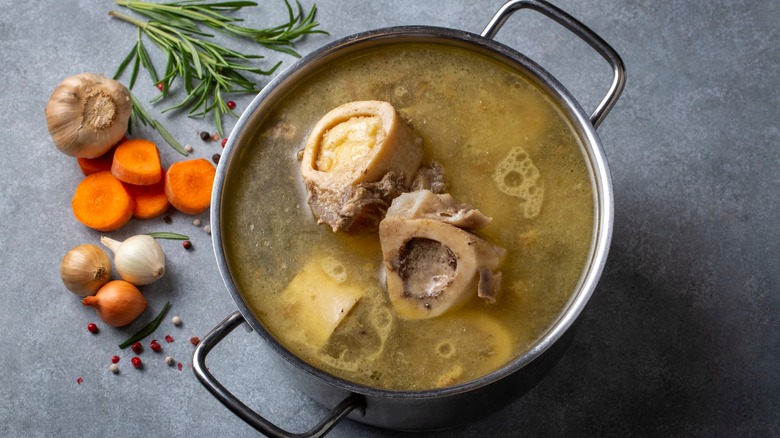 boiled bone and broth