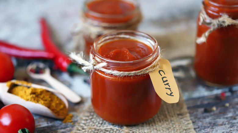 Homemade curried ketchup