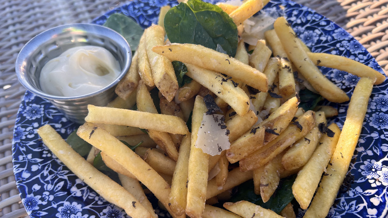 Truffle with french fries