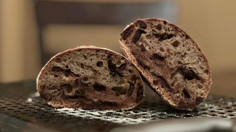 Sourdough bread with chocolate