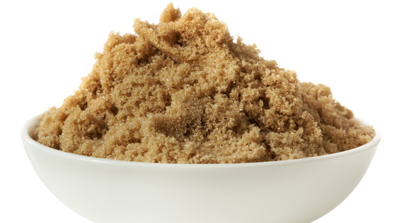 bowl of heaping brown sugar