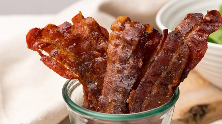 strips of candied bacon