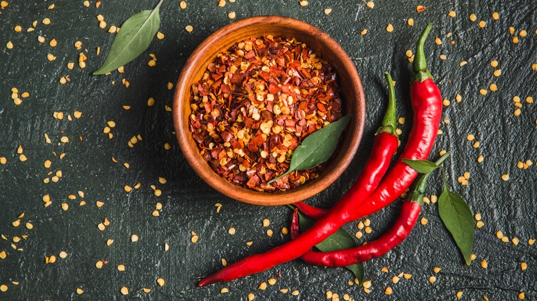 Red pepper chili flakes