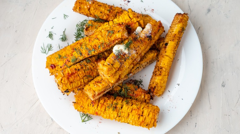 Corn ribs with spices 