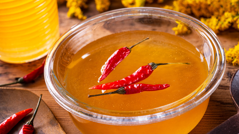 Chili infused honey 