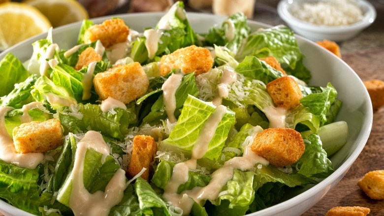 Caesar salad bowl