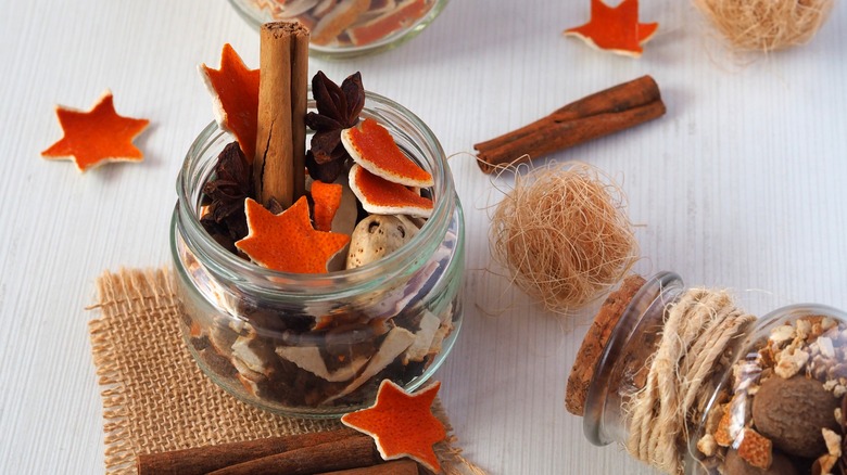 jar of potpourri spices