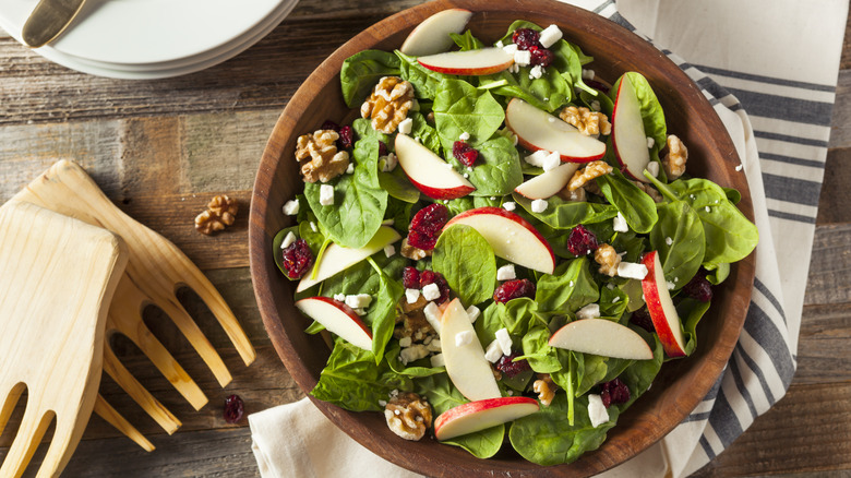 apple walnut cranberry salad