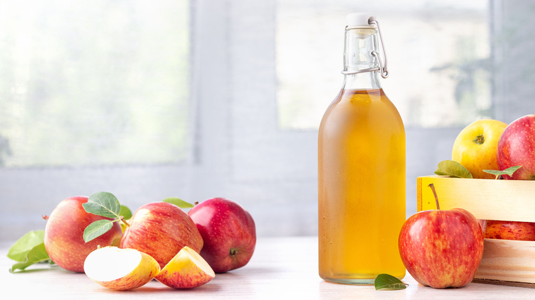 glass bottle apple cider vinegar