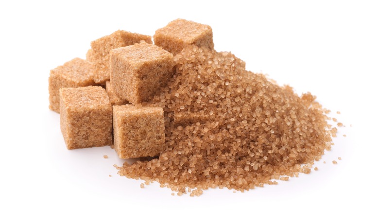 Closeup of brown sugar