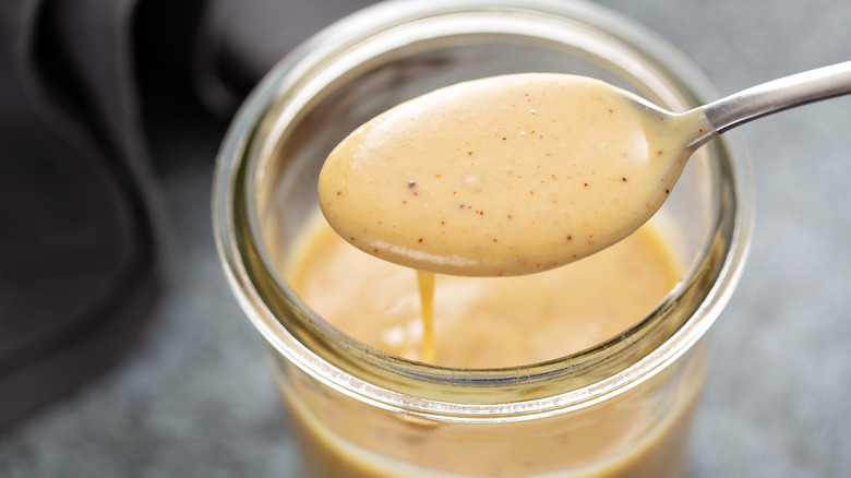 Homemade mustard dressing