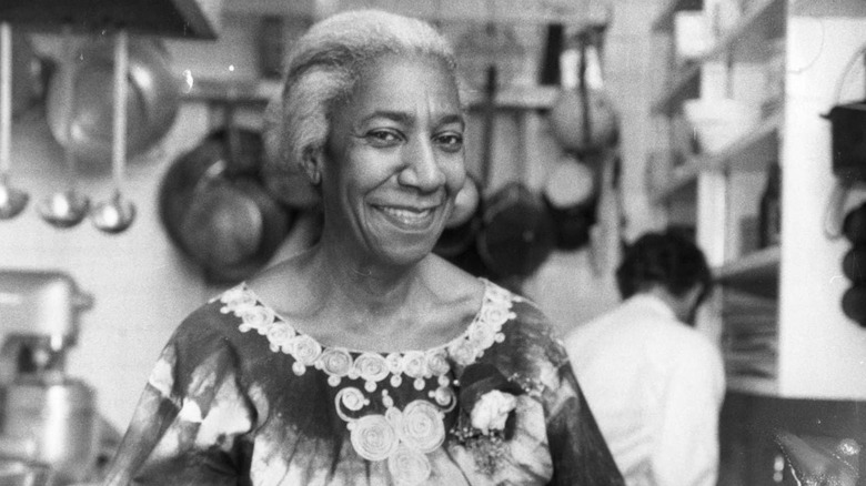 Edna Lewis in the kitchen