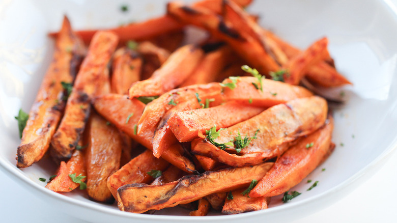 sweet potato fries in bowl