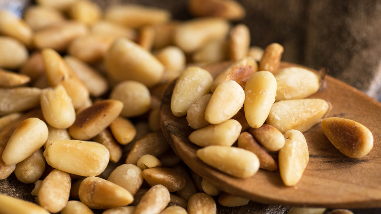 Toasted pine nuts