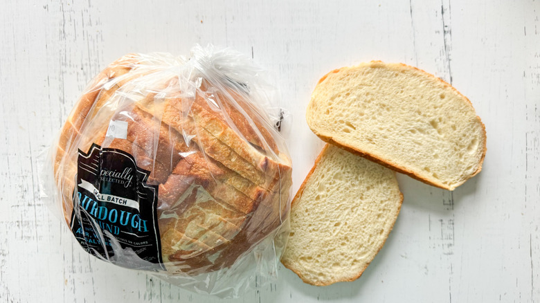 Aldi sourdough on plate