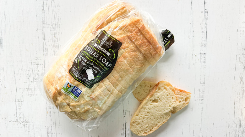 Specially Selected Italian loaf on white surface