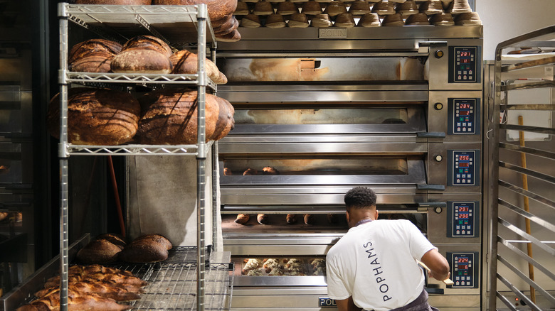 Kitchen in bakery