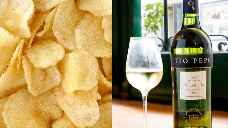 potato chips and fino sherry