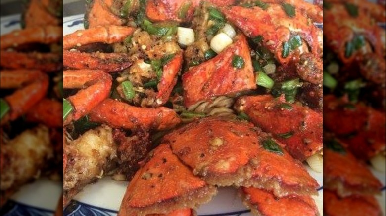 Lobster dish with spices
