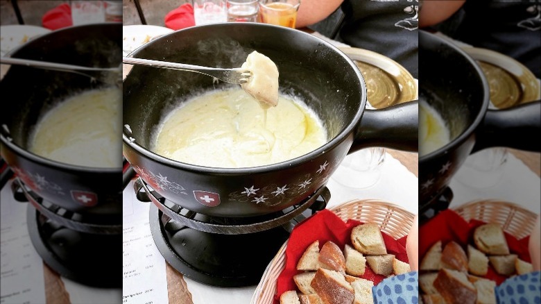 Cheese fondue at Stable