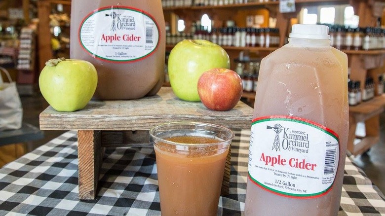 Kimmel's bottled and frozen apple cider