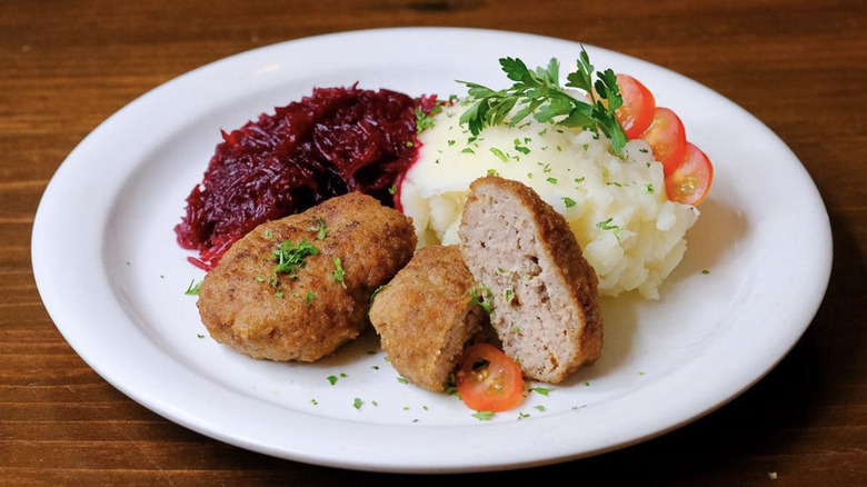 Polish meal of mashed potatoes