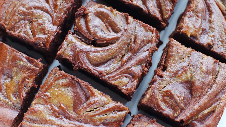 almond butter swirl brownies