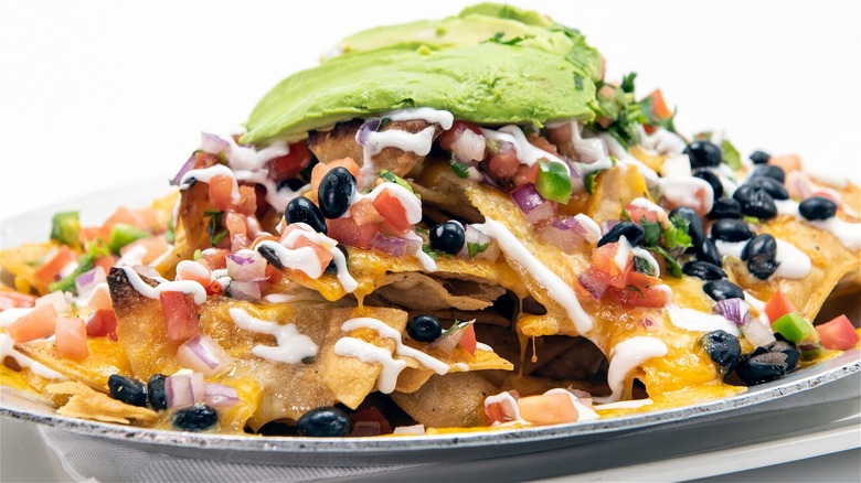 Black bean nachos