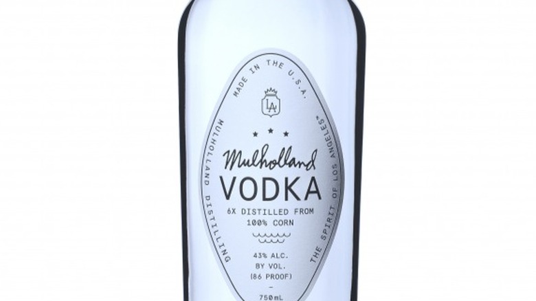 Mulholland Vodka bottle 