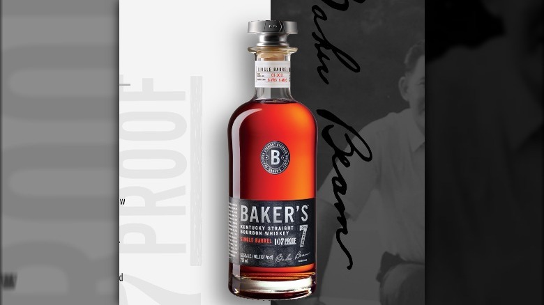 Baker's Single Barrel Bourbon bottle