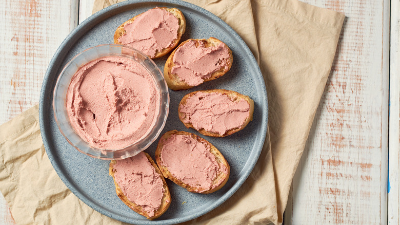 pate on toast with pate