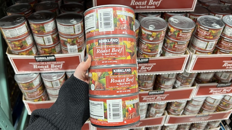 Kirkland Signature roast beef cans