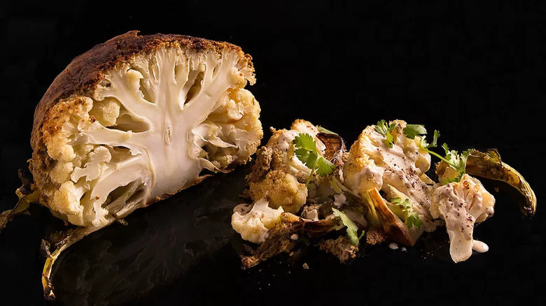 Grilled Cauliflower with Tahini and Sumac