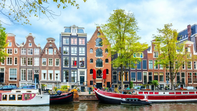 Dutch houses on canal