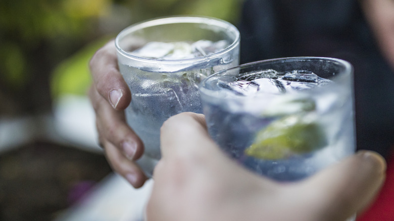 Gin and tonic glasses