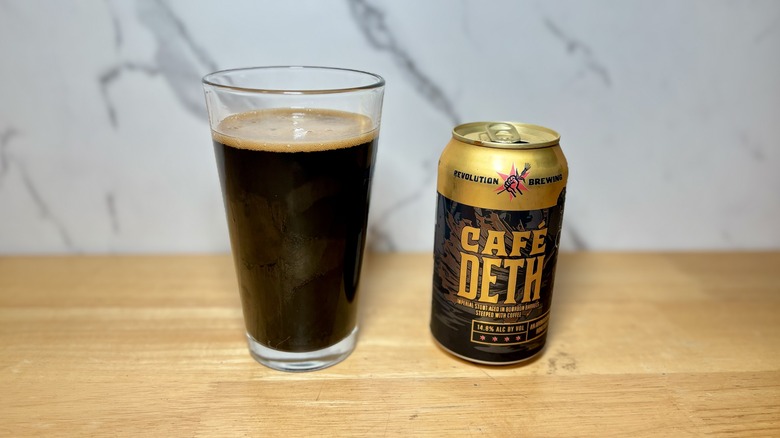 open can of Revolution Brewing's Supermassive Café Deth