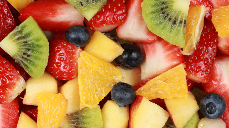 Fruit salad top-angle photo