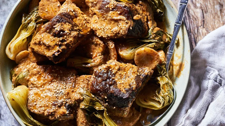 braised coconut beef ribs