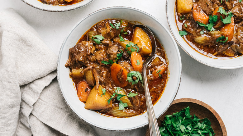 Bowl of beef stew