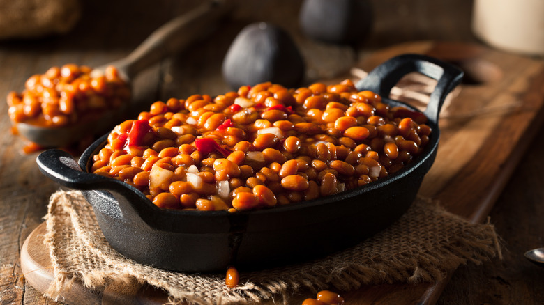 Bowl of baked beans