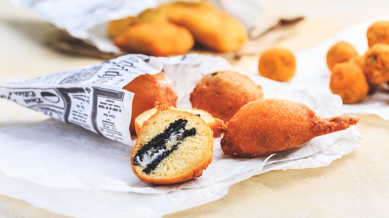 Fried Oreos in bag