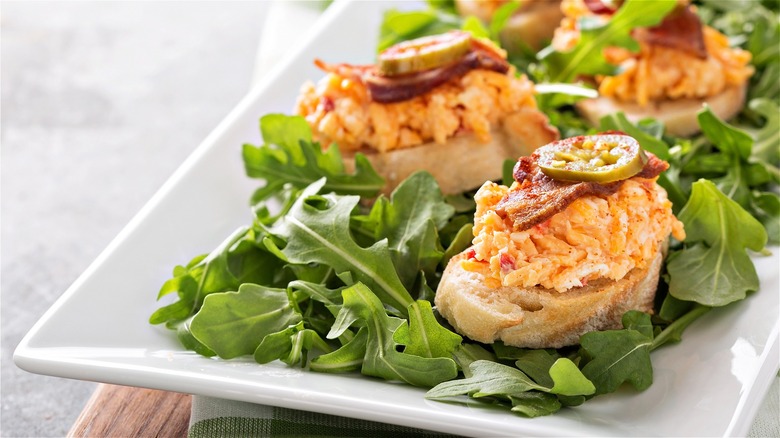 pimento cheese crostini