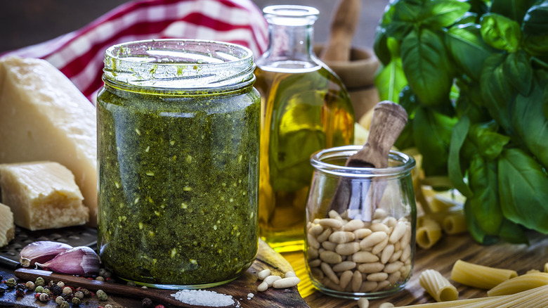 jar of pesto