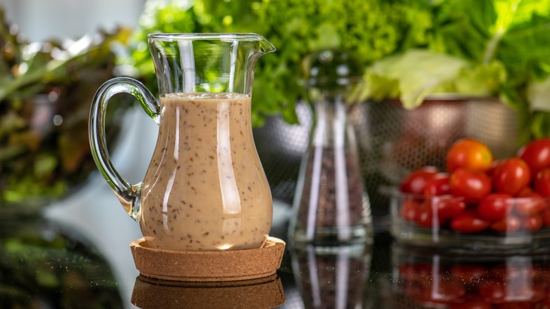 salad dressing with sesame seeds