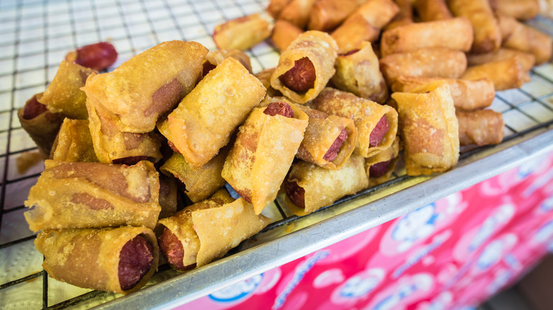 Pigs in a blanket wonton wrappers
