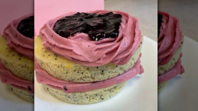 Crumbl Lemon Blackberry Cake