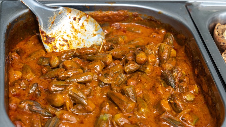 Vat of okra stew