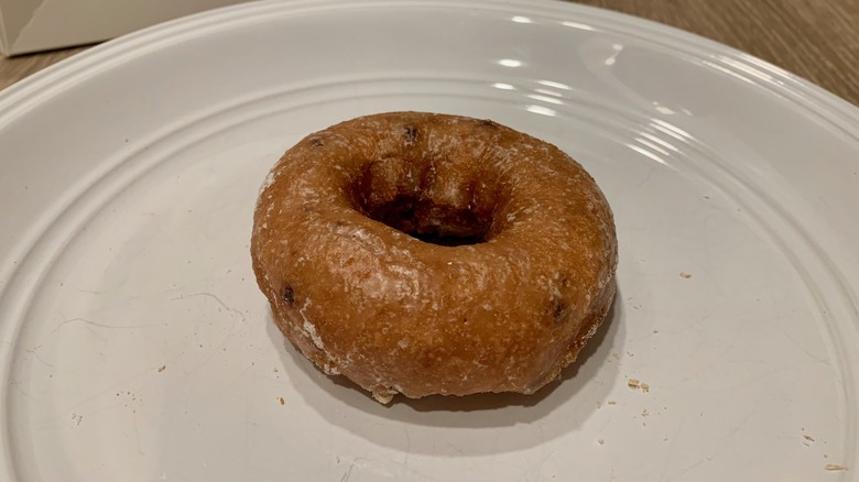 Blueberry Dunkin' donut on plate