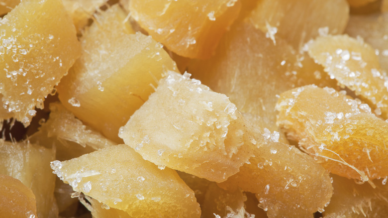 candied ginger pieces